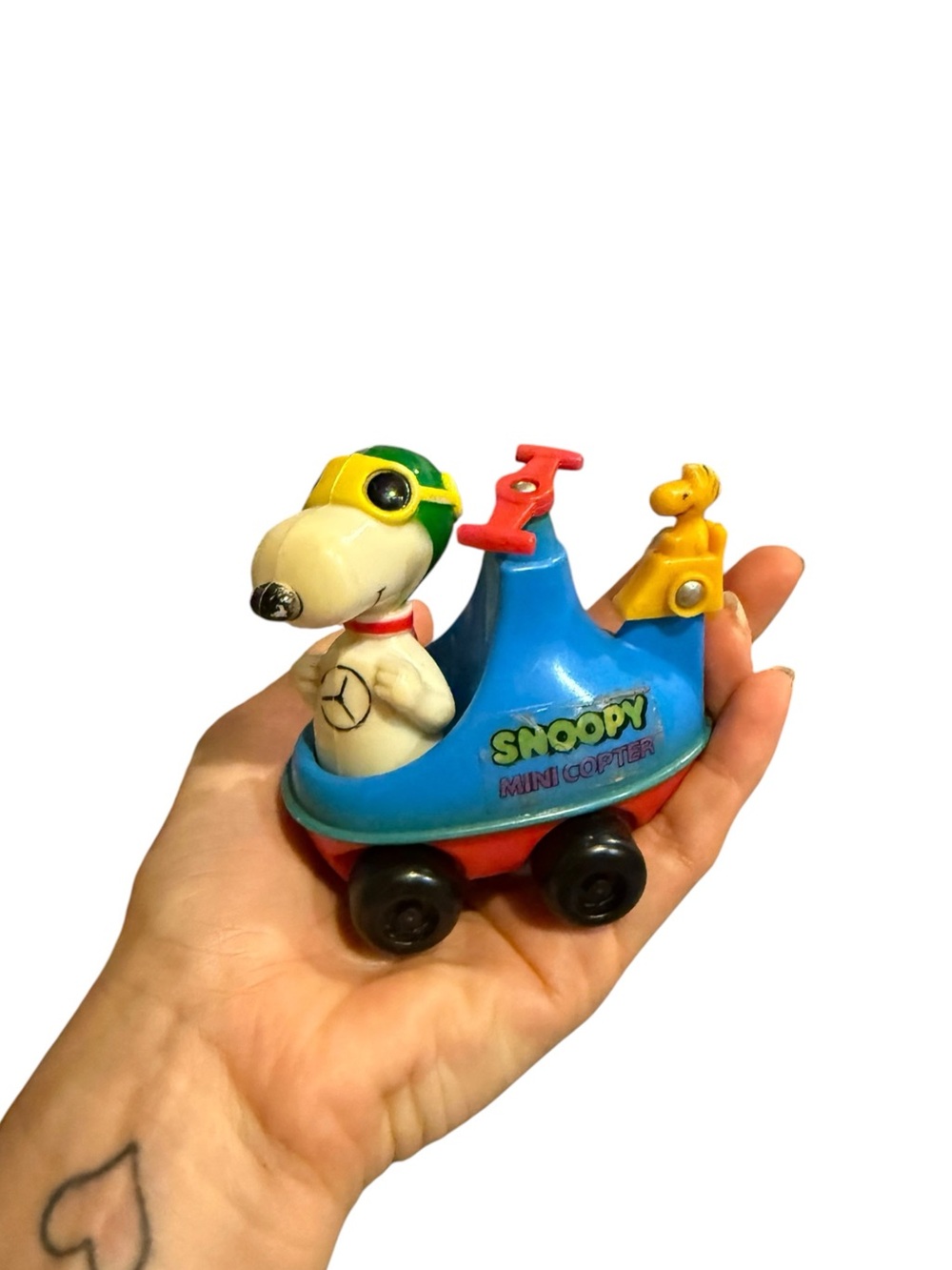 Vintage Snoopy mini copter toy